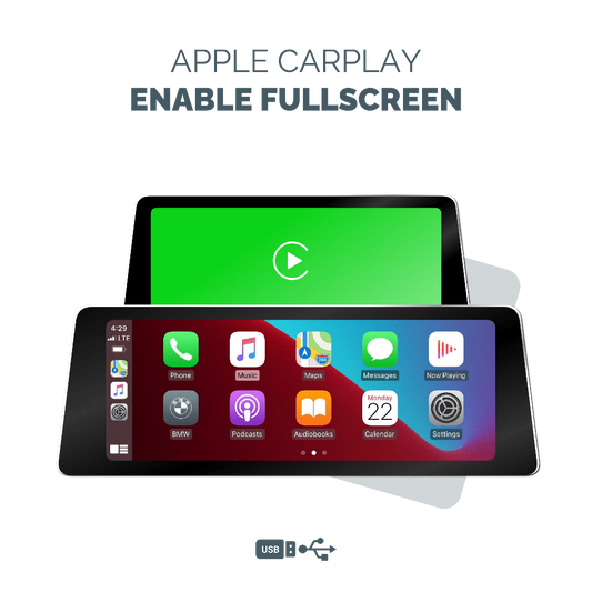 CHANGE SPLIT SCREEN CARPLAY TO FULLSCREEN - USB CODING EVO UNITS - OEMNAVIGATIONS