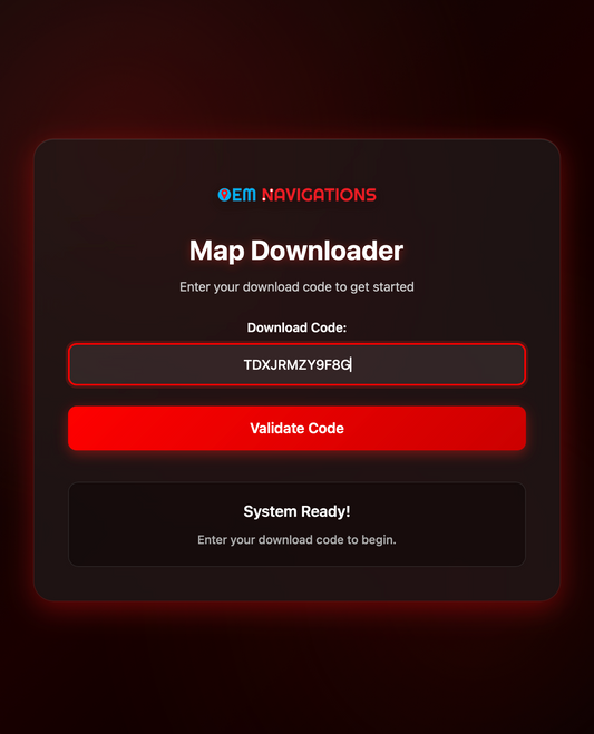 oemnavigations map download manager