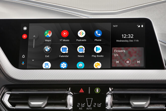 Native wireless Android Auto on a BMW NBT EVO iDrive 6 screen